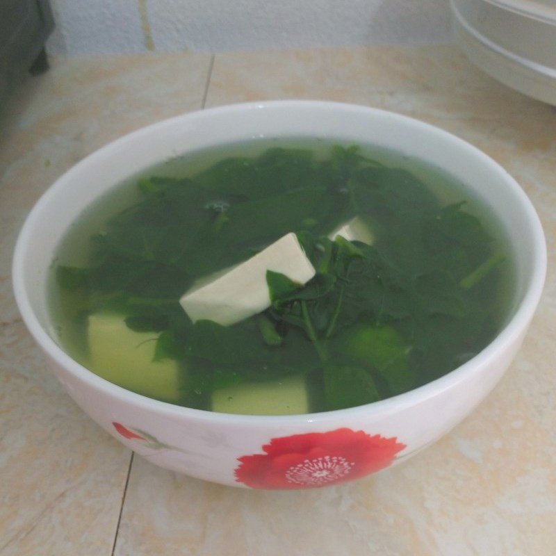 Nêm nếm gia vị cho nồi canh mồng tơi đậu hũ chay