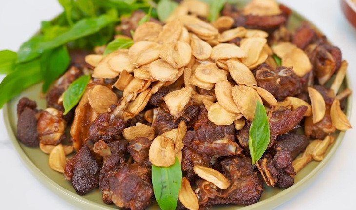Ngan cháy tỏi vàng ươm, hấp dẫn