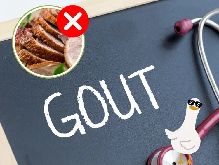 Người bệnh gout cần hạn chế thịt ngan