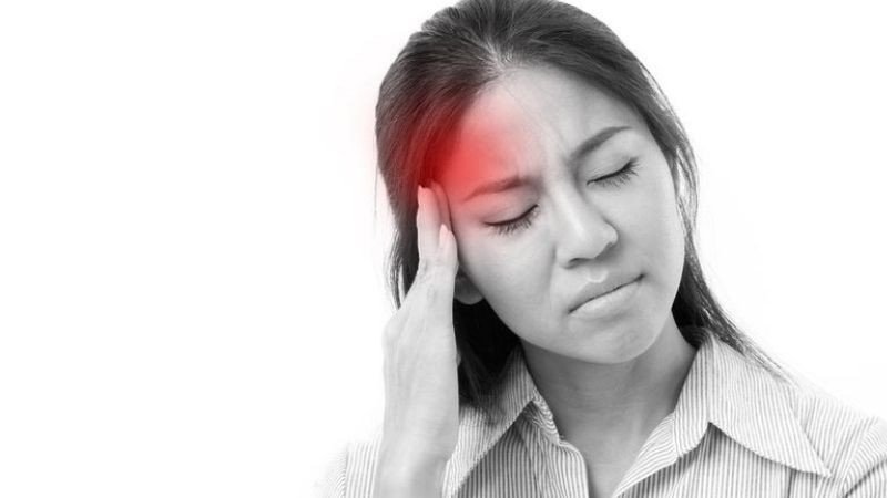 Người đang bị đau đầu, hình ảnh liên quan đến tác dụng giảm đau đầu của cafein trong G7