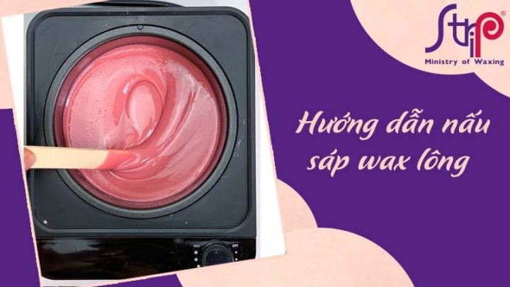 Người đang chuẩn bị sáp wax lông tự làm tại nhà