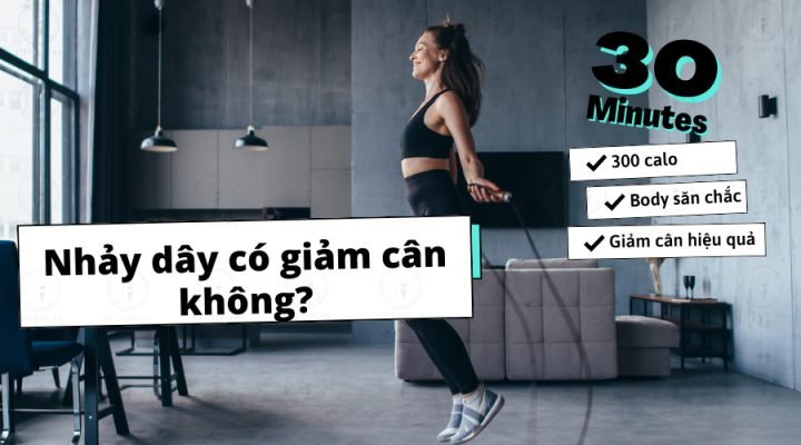 Người đang nhảy dây với động tác cơ bản