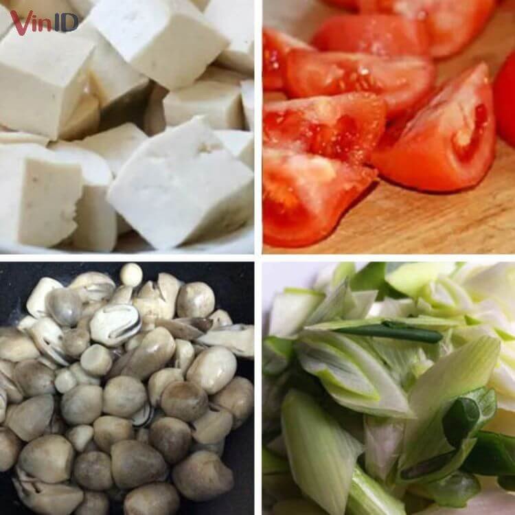 Nguyên liệu cách nấu bún riêu chay không cần sữa đậu nành tươi ngon