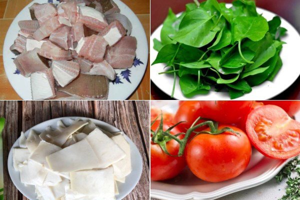 Nguyên liệu cần chuẩn bị để nấu lẩu cá đuối lá giang