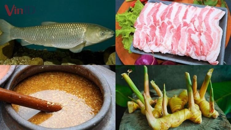 Nguyên liệu chế biến cá kho tương bần