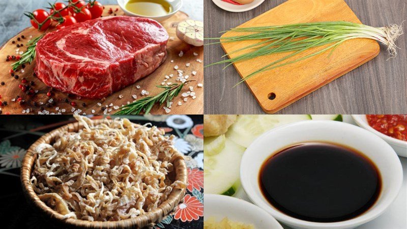 Nguyên liệu chính cho món củ cải khô xào thịt