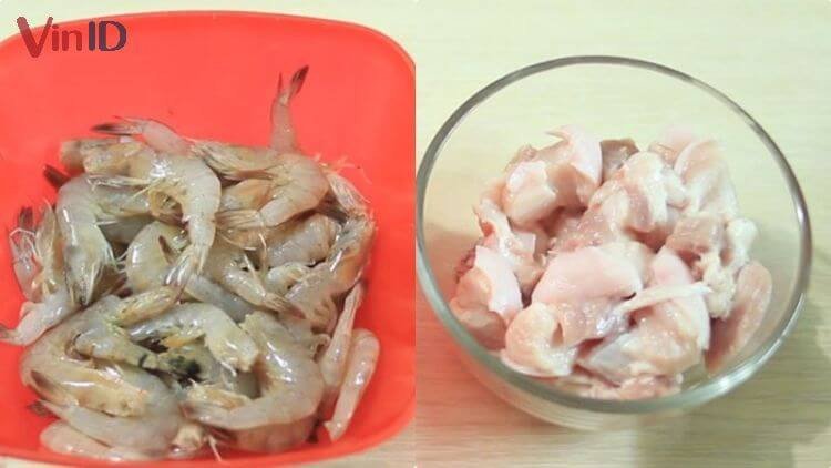 Nguyên liệu chính cho món thịt kho tôm