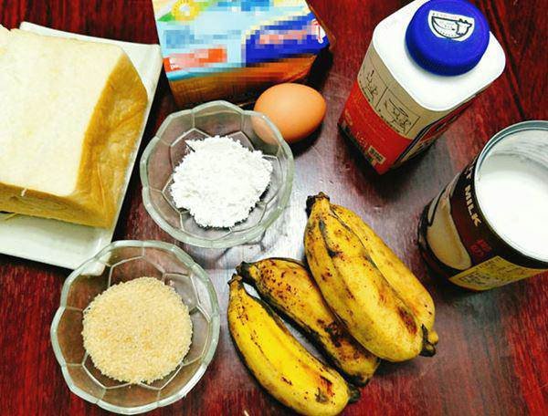 Nguyên liệu chính làm bánh chuối nướng sữa tươi cốt dừa