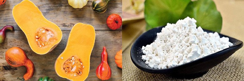 Nguyên liệu chính làm chè sắn dây bí ngô tươi ngon