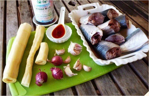 Nguyên liệu cho cá nục kho măng