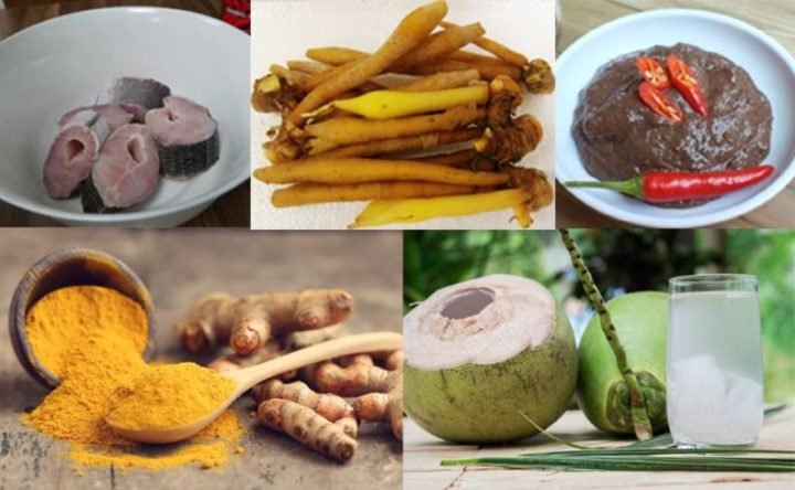 Nguyên liệu chuẩn bị cách nấu bún cá An Giang