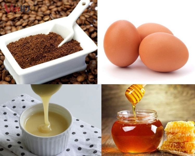 Nguyên liệu chuẩn bị cho cà phê kem trứng thơm ngon
