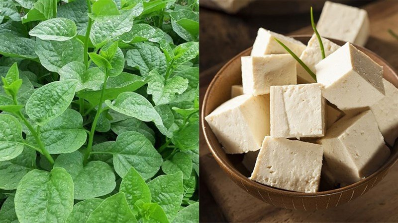 Nguyên liệu chuẩn bị cho cách nấu canh mồng tơi chay