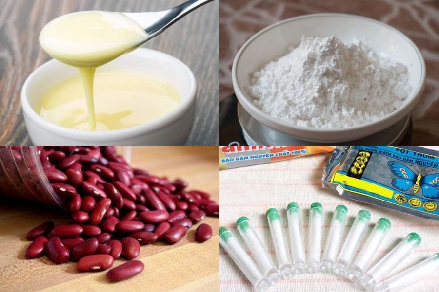 Nguyên liệu chuẩn bị cho cách nấu chè đậu đỏ bột năng ngon hấp dẫn