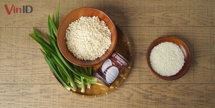 Nguyên liệu chuẩn bị cho cách nấu xôi bắp khô nhão