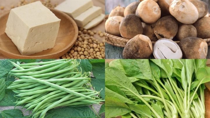 Nguyên liệu chuẩn bị cho món bánh đa xào không bị dính