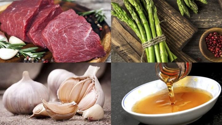 Cách Xào Măng Tây Với Thịt Bò Ngon Giòn Đậm Vị Chuẩn Vị Nấu Chuẩn Ăn Ngon Nguyên liệu chuẩn bị cho món cách xào măng tây với thịt bò
