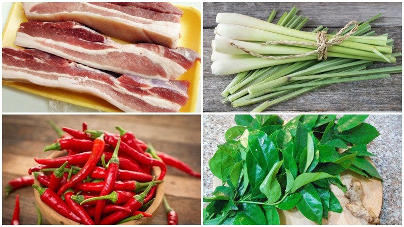 Bí Quyết Cách Làm Thịt Rán Ngon Giòn Rụm Hấp Dẫn Nguyên liệu chuẩn bị làm món thịt rán ngũ vị hương
