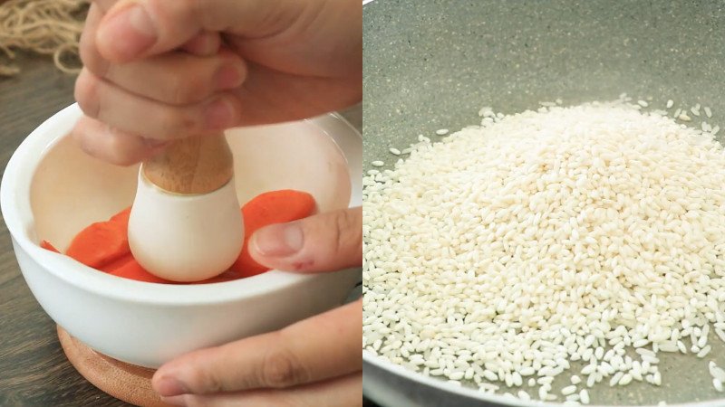 Nguyên liệu chuẩn bị nấu cháo lươn