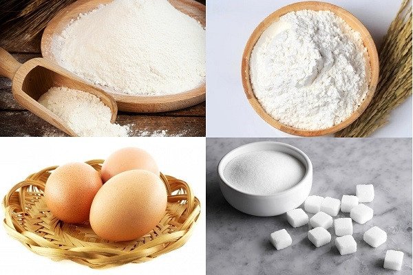 Nguyên liệu cơ bản cho bánh tai yến