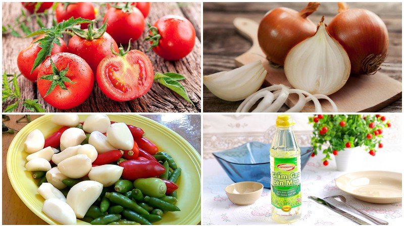 Bí Quyết Cách Nấu Tương Cà Chua Thơm Ngon Chuẩn Vị Nhà Làm Nguyên liệu cơ bản để nấu tương cà chua tại nhà
