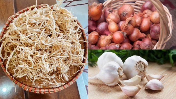 Nguyên liệu củ cải khô xào chay tươi ngon