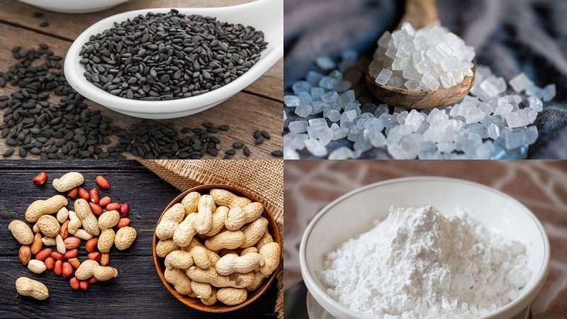 Nguyên liệu đơn giản cho món chè mè đen bổ dưỡng bà bầu