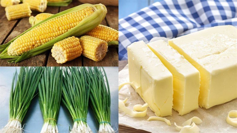 Nguyên liệu đơn giản cho ngô ngọt xào bơ
