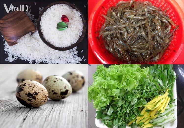 Nguyên liệu hải sản tươi ngon làm bánh căn Nha Trang