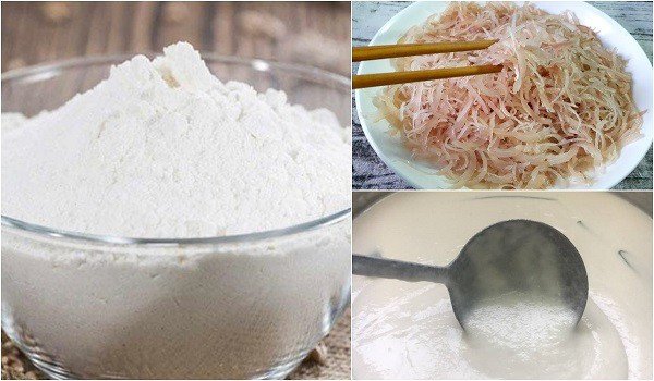 Nguyên liệu làm bánh bèo miền Nam thơm ngon