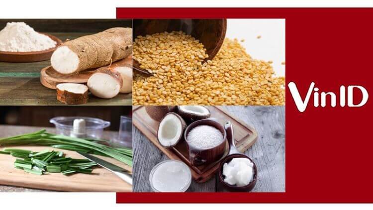Nguyên liệu làm bánh khoai lang nướng bằng chảo chống dính