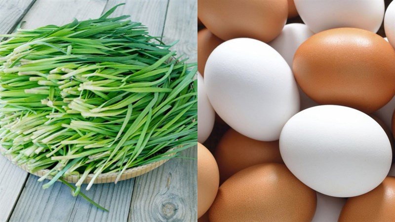 Nguyên liệu làm canh hẹ trứng tươi ngon