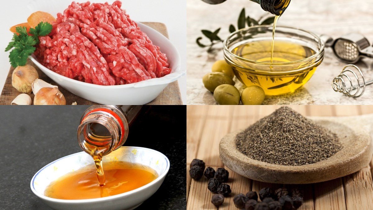 Nguyên liệu làm giò sống bằng máy xay thịt