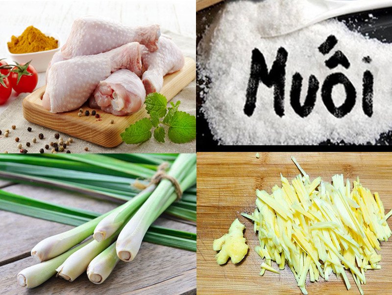 Cách Nấu Gà Rang Muối Giòn Rụm, Thơm Ngon Chuẩn Vị Gia Đình Nguyên liệu làm món gà rang muối