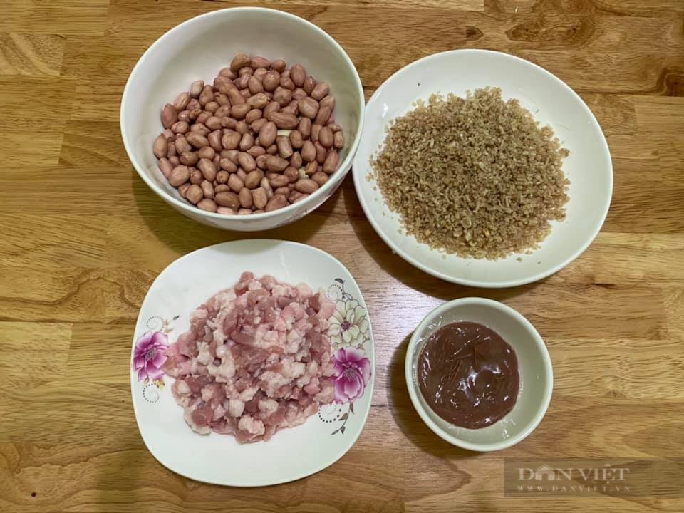 Nguyên liệu làm muối sả đậu phộng thịt heo