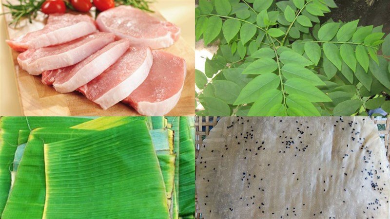 Nguyên liệu làm nem thịt nạc trưởi