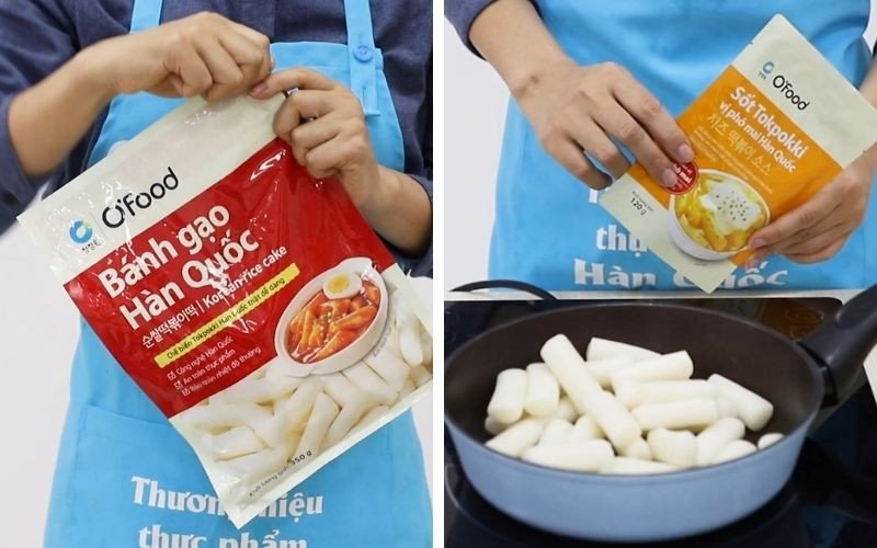 Nguyên liệu làm tokbokki phô mai O'food