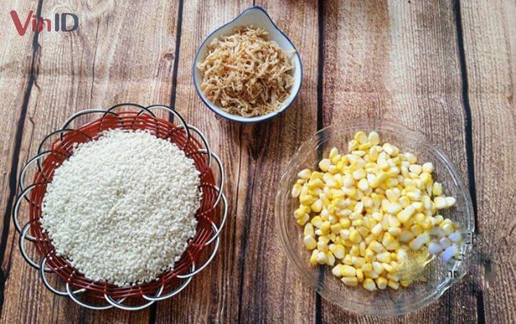 Cách Nấu Xôi Bắp Khô Dẻo Thơm Ngon Chuẩn Vị Tại Nhà Nguyên liệu làm xôi bắp khô nước cốt dừa