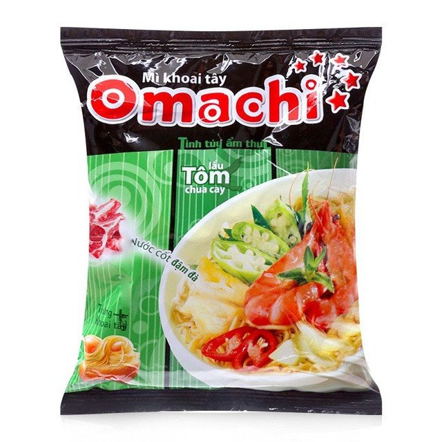 Nguyên liệu mì Omachi chua cay để pha chế nước mì cay bạch tuộc