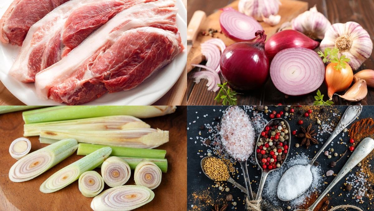 Nguyên liệu món ăn thịt viên nướng