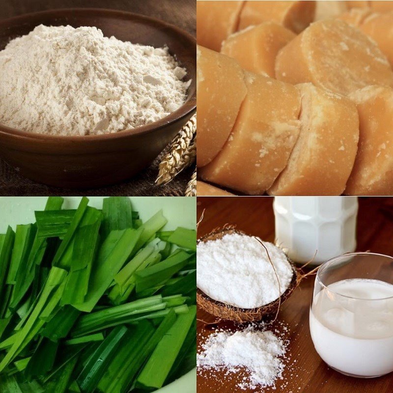 nguyên liệu nấu bánh canh ngọt