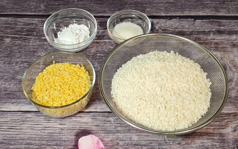 Nguyên liệu nấu xôi chè cúng đậu xanh