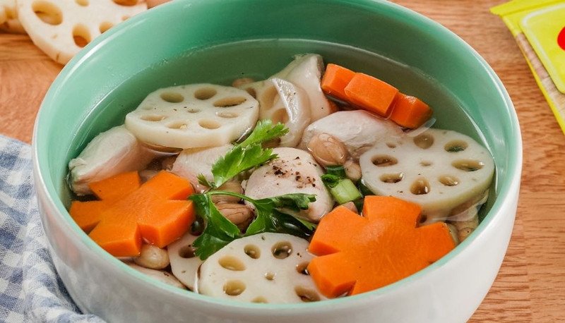 Nguyên liệu rau củ cho món canh củ sen