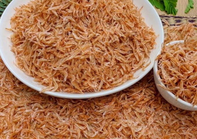 Nguyên liệu tép khô để xào