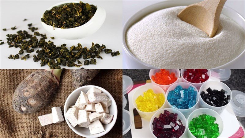 Nguyên liệu trà sữa khoai môn