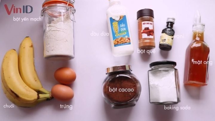 Nguyên liệu tươi ngon cho món bánh chuối yến mạch giúp bạn kiểm soát bao nhiêu calo