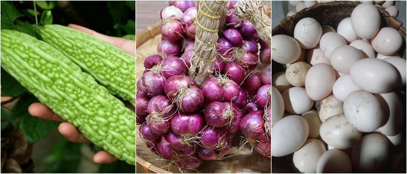 Nguyên liệu tươi ngon cho món cách nấu khổ qua xào trứng đơn giản