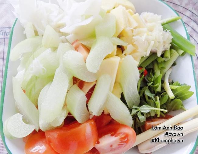 Nguyên liệu tươi ngon cho món canh cá hồi