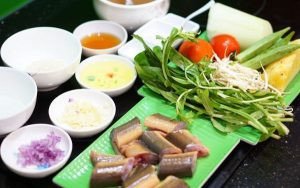 Nguyên liệu tươi ngon cho món canh chua lươn miền Tây