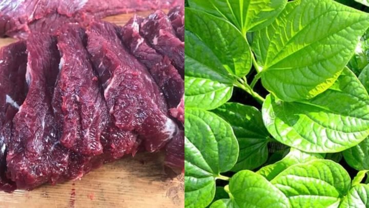 Nguyên liệu tươi ngon cho món thịt trâu xào lá lốt